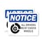 Signmission All Drivers Must Chock Wheels OSHA Notice Sign, Vinyl Decal, 10in W x 7in L, 2PK OS-2PACK-NS-D-710-L-15218 - alternate 1